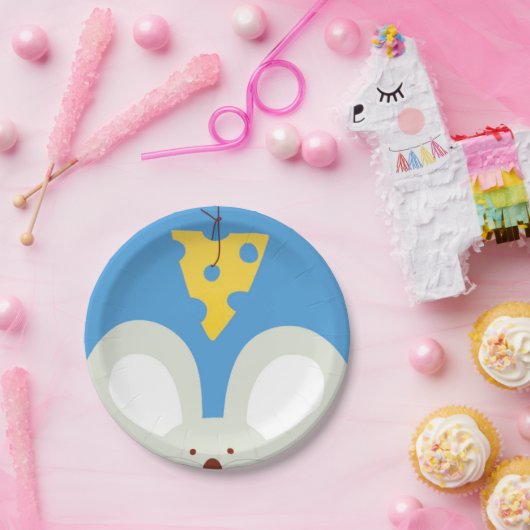 Maus und Käse Pappteller (Party)