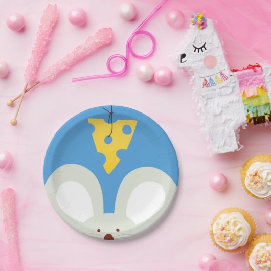 Maus und Käse Pappteller (Party)