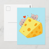 Maus und Käse Postkarte (Vorne/Hinten)