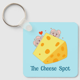Maus und Käse Schlüsselanhänger