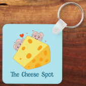 Maus und Käse Schlüsselanhänger (Rückseite)