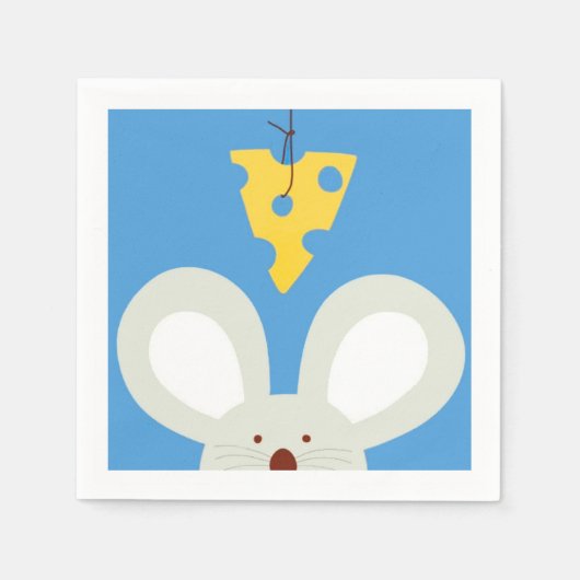 Maus und Käse Serviette (Vorderseite)