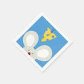 Maus und Käse Serviette (Ecke)