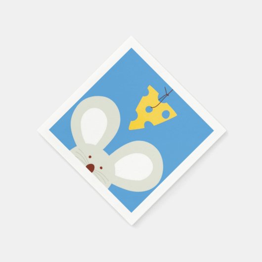 Maus und Käse Serviette (Ecke)