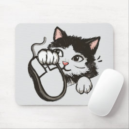 Maus und Katze Mousepad