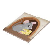 Maus und Mäuseloch Fliese (Seite)
