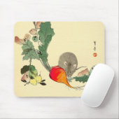 Maus und roter Rettich, japanisches malendes Mousepad (Mit Mouse)