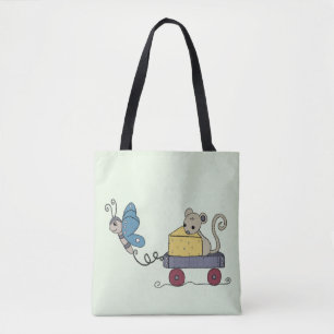 Maus und Schmetterling Tasche
