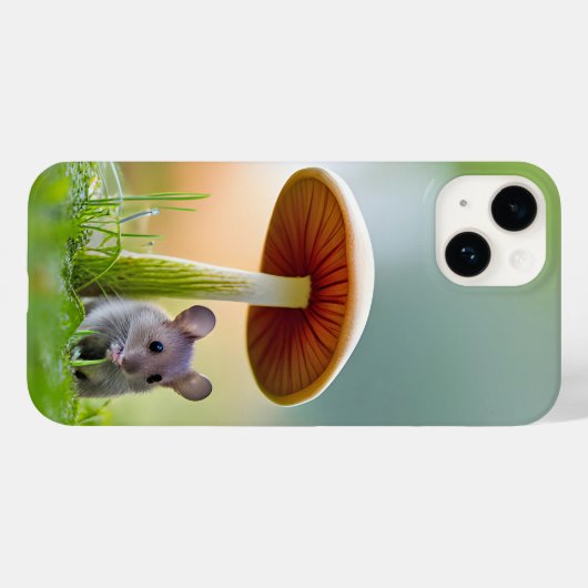 Maus unter einem Pilz Case-Mate iPhone Hülle (Rückseite (Horizontal))