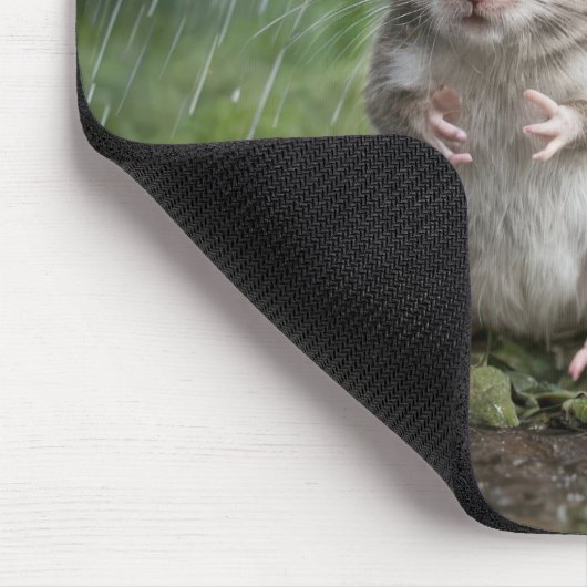 Maus unter einem Pilz Mousepad (Ecke)