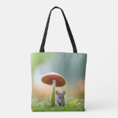 Maus unter einem Pilz Tasche (Rückseite)