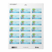 Maus unterm Baum Adressaufkleber (Vorne)