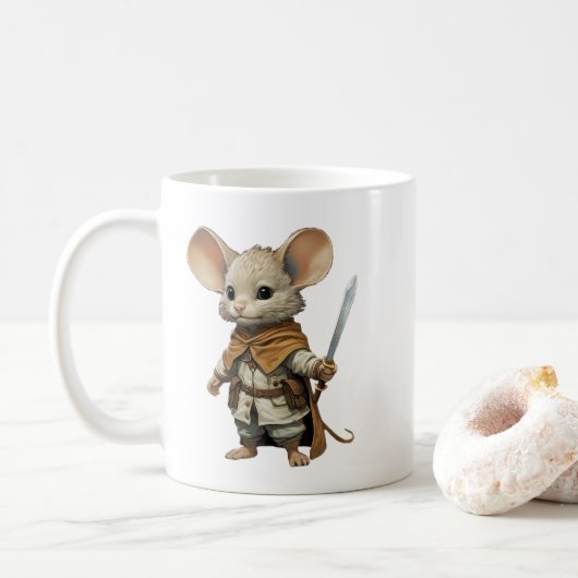 Maus Warrior Kaffeetasse (Mit Donut)