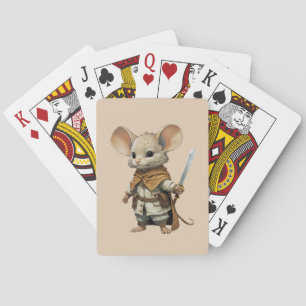 Maus Warrior Spielkarten