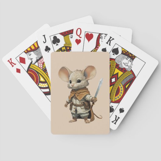 Maus Warrior Spielkarten (Rückseite)