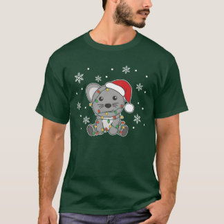 Maus Weihnachten Winter Tiere Mäuse Freund T-Shirt