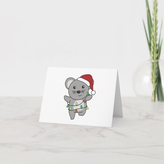 Maus Weihnachten Wintertiere Feiertagsmäuse (Vorderseite)