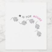 Maus Weinetikett (Einzelnes Label)