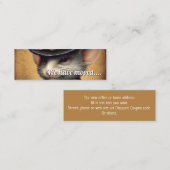 Maus Wir sind umgezogen Mini Visitenkarte (Vorne/Hinten)