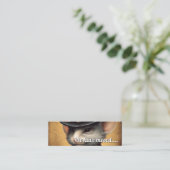 Maus Wir sind umgezogen Mini Visitenkarte (Stehend Vorderseite)