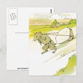 Maus zieht Big Rock Postkarte (Vorne/Hinten)