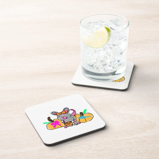 Mausbaby enthüllt Herbst Getränkeuntersetzer (Rechte Seite)