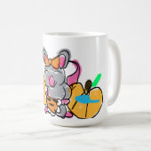 Mausbaby enthüllt Herbst Kaffeetasse (VorderseiteRechts)