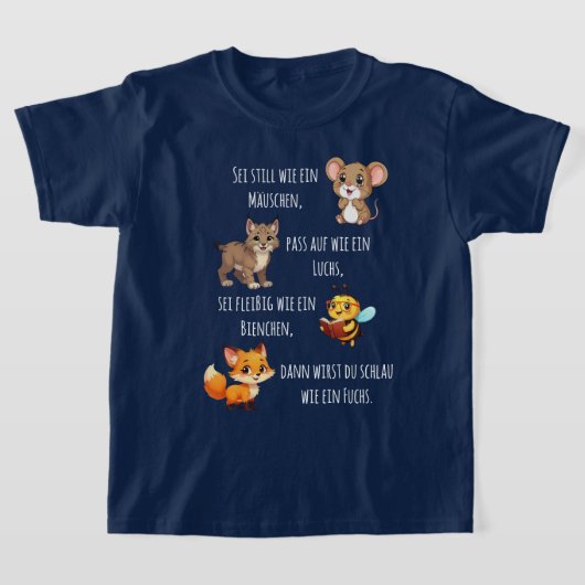 Mäuschen - Luchs - Biene - Fuchs 1 | Schulanfang T-Shirt (Ablage )