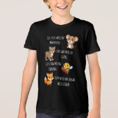 Mäuschen - Luchs - Biene - Fuchs 1 | Schulanfang Tri-Blend Shirt (Vorderseite)