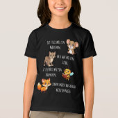 Mäuschen - Luchs - Biene - Fuchs 1 | Schulanfang Tri-Blend Shirt (Vorderseite)