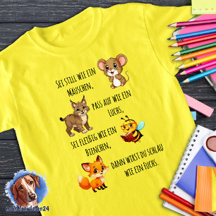 Mäuschen - Luchs - Biene - Fuchs Schulanfang T-Shirt