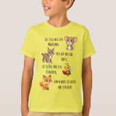 Mäuschen - Luchs - Biene - Fuchs | Schulanfang T-Shirt (Vorderseite)