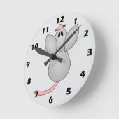 Mausdesign Runde Wanduhr (Winkel)