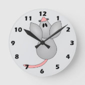 Mausdesign Runde Wanduhr (Vorderseite)