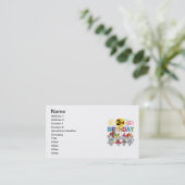 Mäuse 2. Geburtstag T - Shirt und Geschenke Visitenkarte (Stehend Vorderseite)