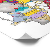 Mäuse 3. Geburtstag T - Shirt und Geschenke Poster (Ecke)