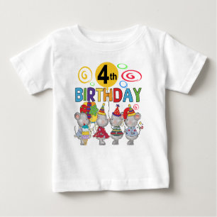 Mäuse 4. Geburtstag T - Shirt und Geschenke