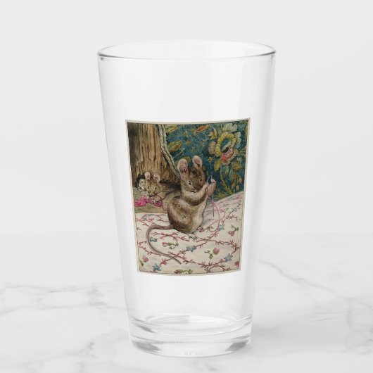 Mäuse am Arbeitsplatz Threading the Needle (Beatri Glas (Vorderseite)