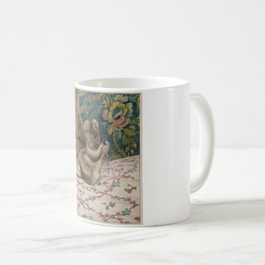 Mäuse am Arbeitsplatz Threading the Needle (Beatri Kaffeetasse (VorderseiteRechts)