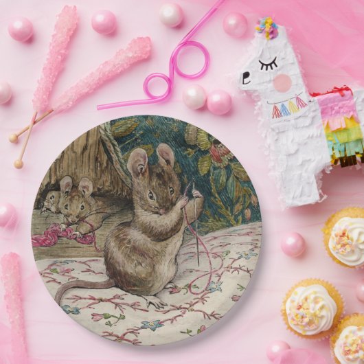 Mäuse am Arbeitsplatz Threading the Needle (Beatri Pappteller (Party)