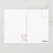 Mäuse Apfel hell Natur schön lustig Postkarte (Rückseite)