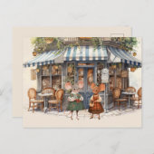 Mäuse City Series Postcard - Tee holen Postkarte (Vorne/Hinten)