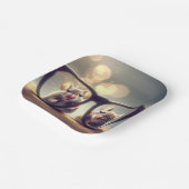 Mäuse, die durch die Brille schauen Pappteller (Gewinkelt)