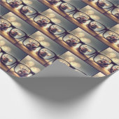 Mäuse, die durch die schwarze Brille pinkeln Geschenkpapier (Ecke)