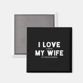 Mäuse, die ich Liebe habe, wenn meine Ehefrau mir Magnet (Vorderseite/Rückseite)