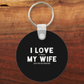 Mäuse, die ich Liebe habe, wenn meine Ehefrau mir Schlüsselanhänger (Vorderseite)