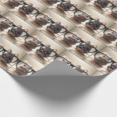 Mäuse, die von hinter einer schwarzen Brille herbe Geschenkpapier (Ecke)