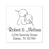 Mäuse, Ehepaar, Anschrift Permastempel (Design)