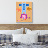 Mäuse-Elefanten Leinwanddruck (Insitu (Schlafzimmer))