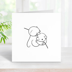 Mäuse ernten auf einem Stalk 2 Gummistempel